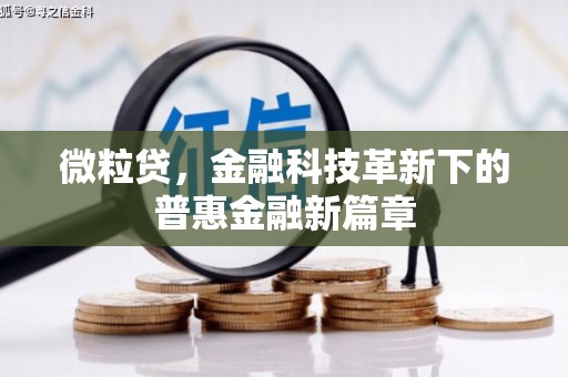 姚安微粒贷，金融科技革新下的普惠金融新篇章