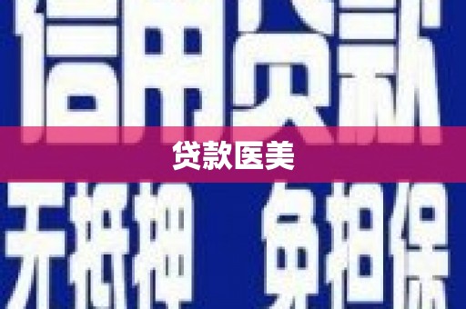 杂多贷款医美