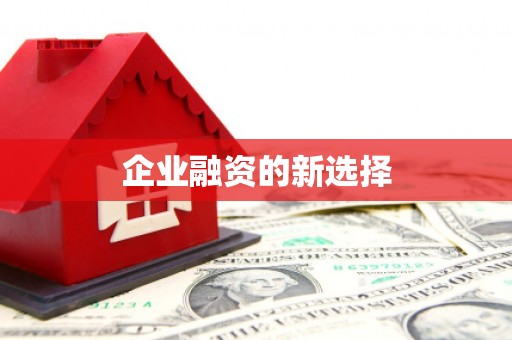 黄江企业融资的新选择