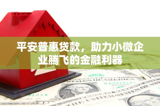 洪湖平安普惠贷款，助力小微企业腾飞的金融利器