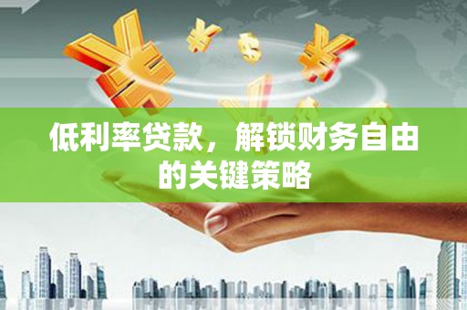 迪庆低利率贷款，解锁财务自由的关键策略