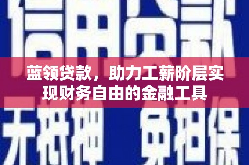 岳阳楼蓝领贷款，助力工薪阶层实现财务自由的金融工具