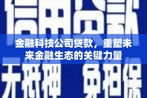 佳木斯金融科技公司贷款，重塑未来金融生态的关键力量